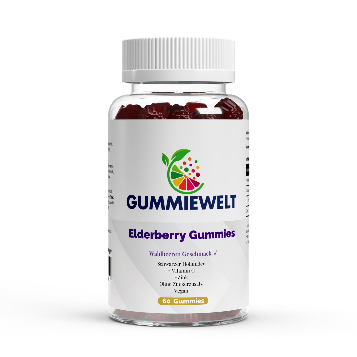 Elderberry + Vitamin C + Zinc Gummies - 60 pcs.