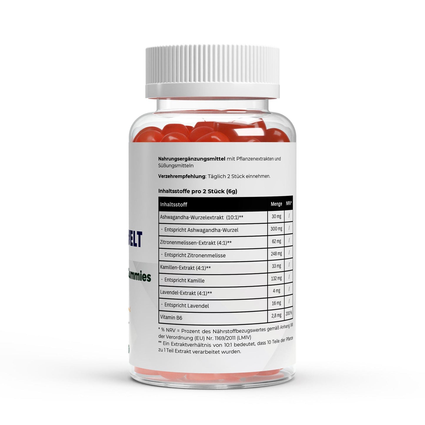 Ashwagandha + Vitamin B6 Gummies - 60 pcs.