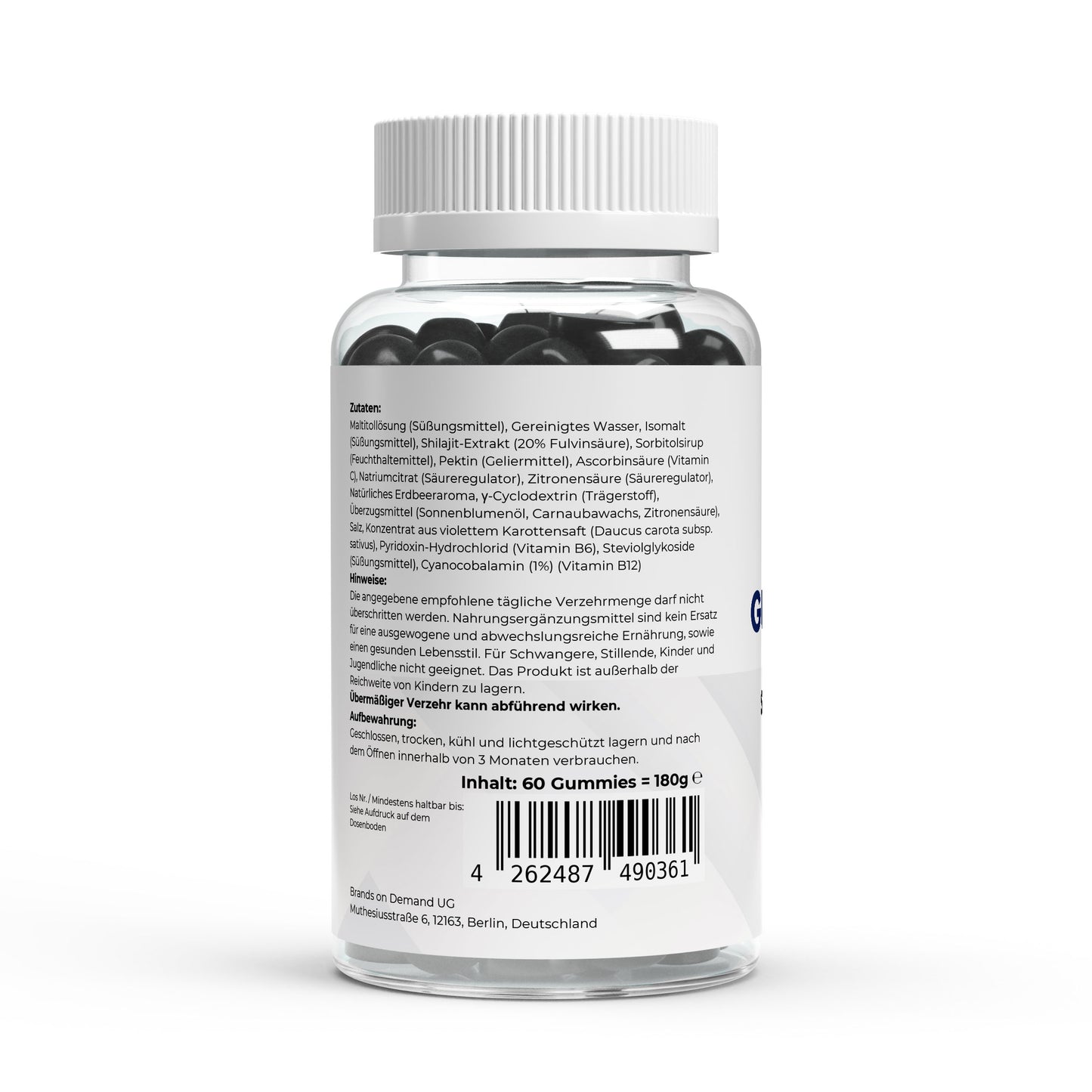 Shilajit Gummies + Vitamin C, B6, B12 - 60 pcs.