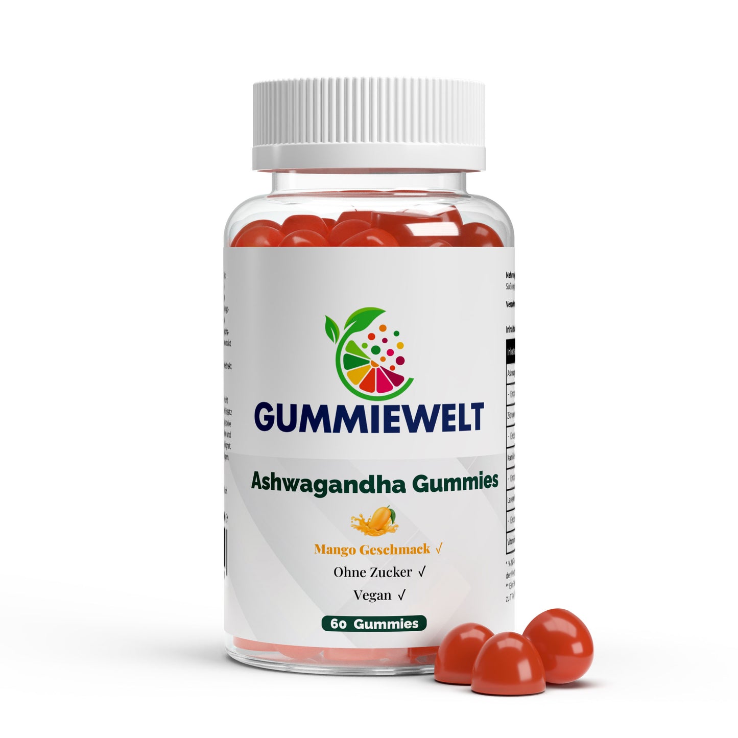 Ashwagandha + Vitamin B6 Gummies - 60 pcs.