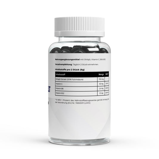 Shilajit Gummies + Vitamin C,B6, B12 - 60 Stk.